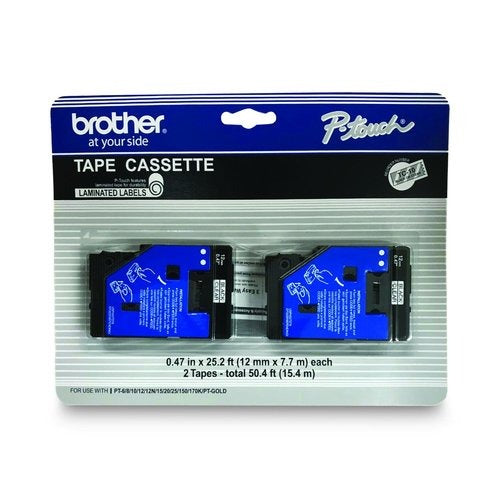 BROTHER Brother BRTTC10 Tape Cartridge 1/2 inches 2 Pack