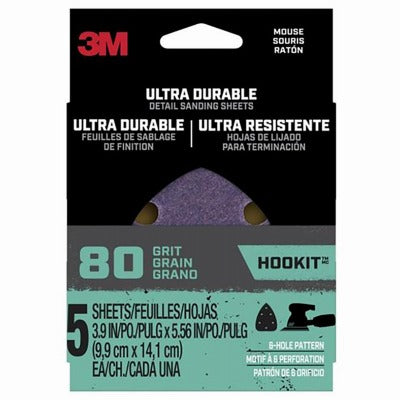 3M 3M Company MOUSE5PK80 Mouse Sanding Sheets 80 Grit 5 Pack