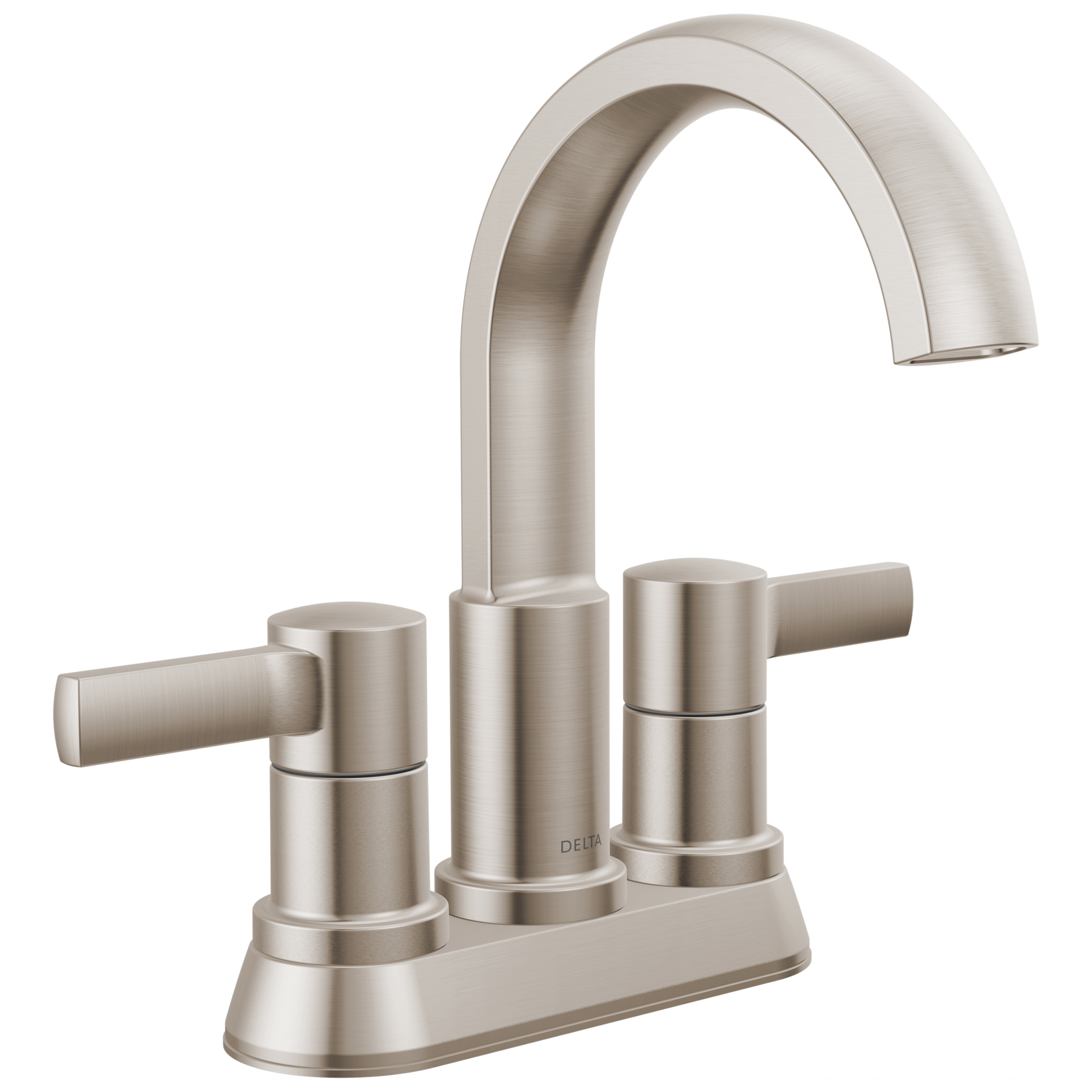 DELTA FAUCET Delta Faucet 25855LF-SP Albion Two-Handle Centerset Bathroom Faucet (4-Inch Centerset)
