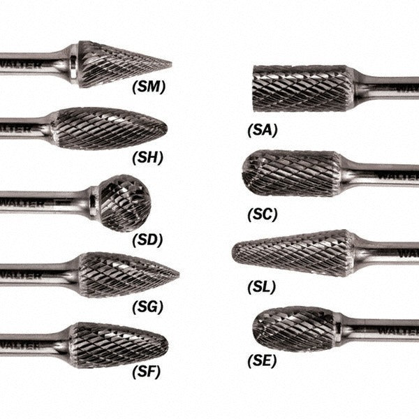 WALTER Walter Surface Technologies 01V029 Flame Carbide Bur