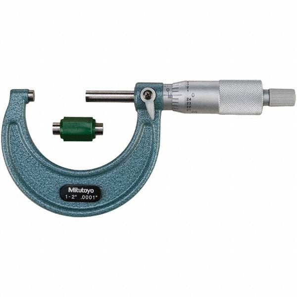 MITUTOYO Mitutoyo 103-132CAL Outside Micrometer 2 in Nist Cal