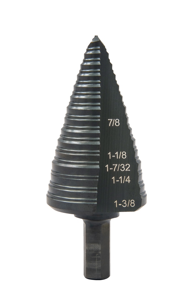 Greenlee GSB12 Step Bit 1-3/8 (No.12) Metal Cutter for 1/2 Drill Chucks