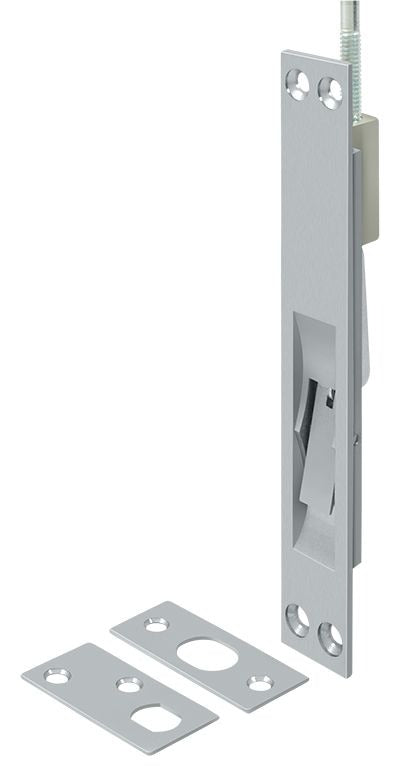 DELTANA Deltana 12EFB26D Extension Flush Bolt Solid Brass Satin Chrome