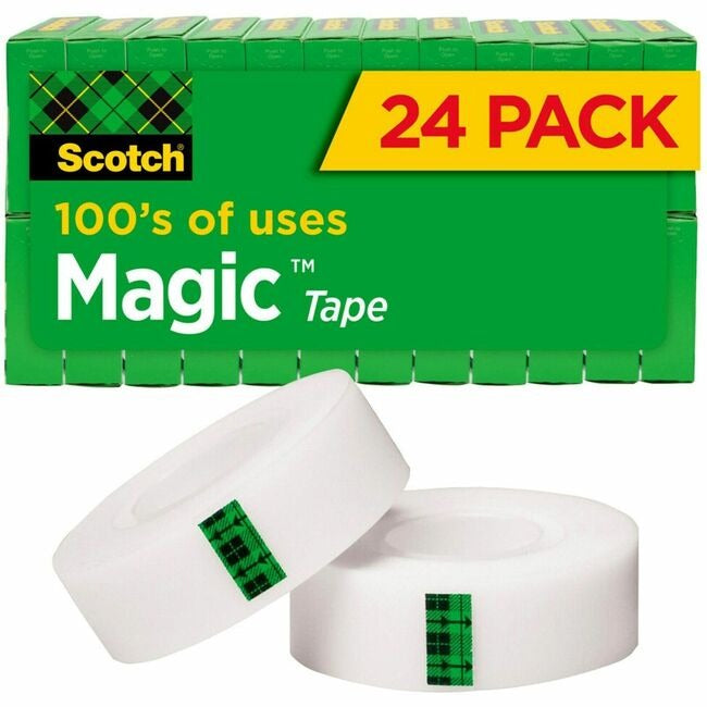 3M 3M MMM810K24 3/4 inchesW Magic Tape (24 Pack)