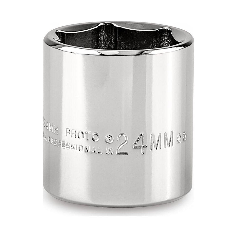 PROTO Proto J5224MH 24mm 6-point 3/8 Drive Hand Socket