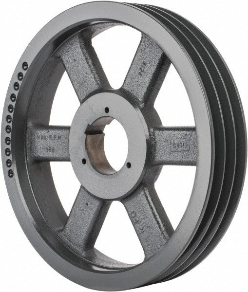 BROWNING Browning 3694353 3-groove Qd V-belt Sheave 12.68 in Od