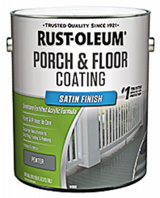 RUST-OLEUM Rust-oleum 320418 Porch Floor Urethane Finish Satin Pewter