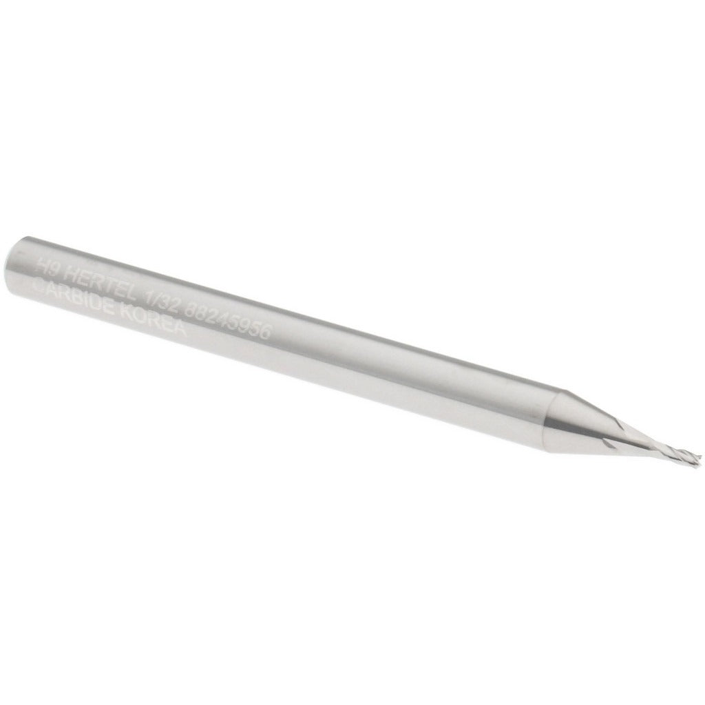 HERTEL Hertel 750030 Square End Mill 1/32 in 4 Flute Solid Carbide
