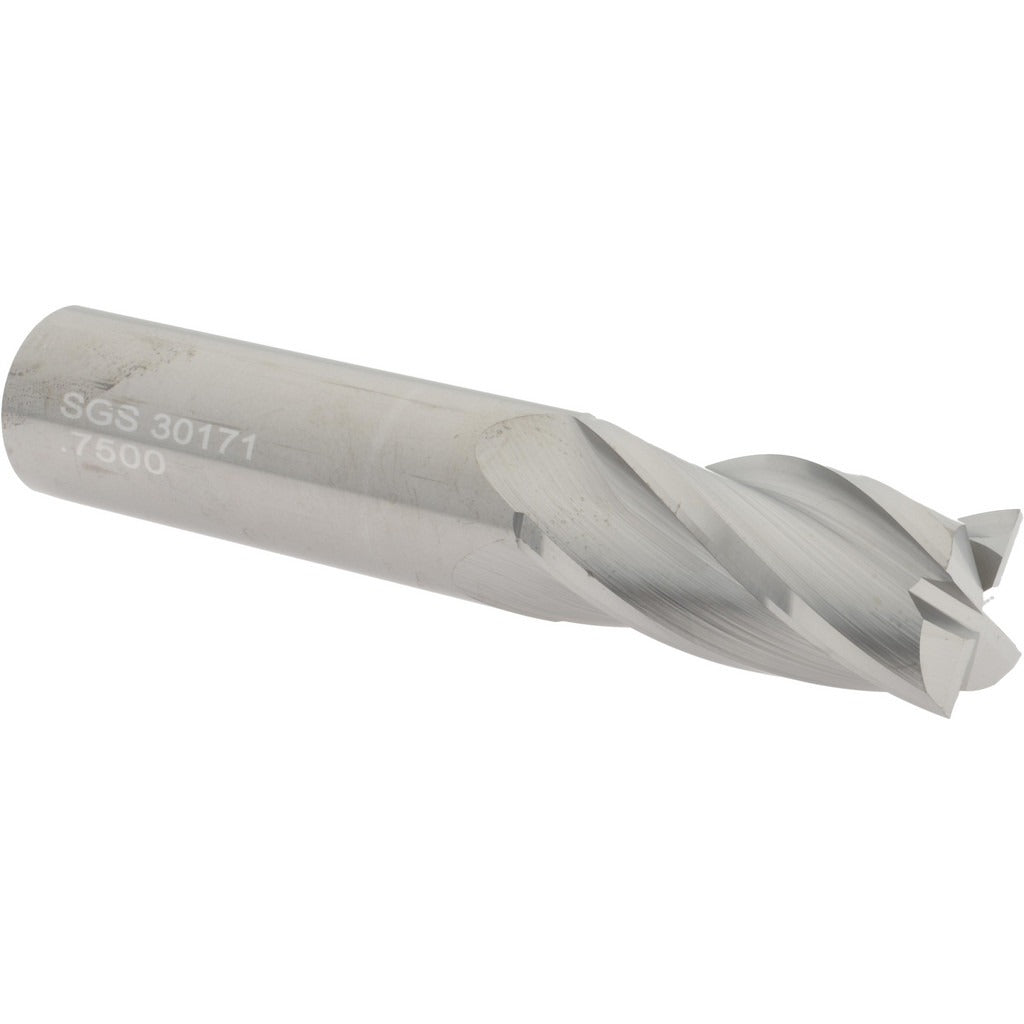 KYOCERA SGS PRECISION TOOLS Sgs 30171 Square End Mill 3/4 in 4 Flute Solid Carbide