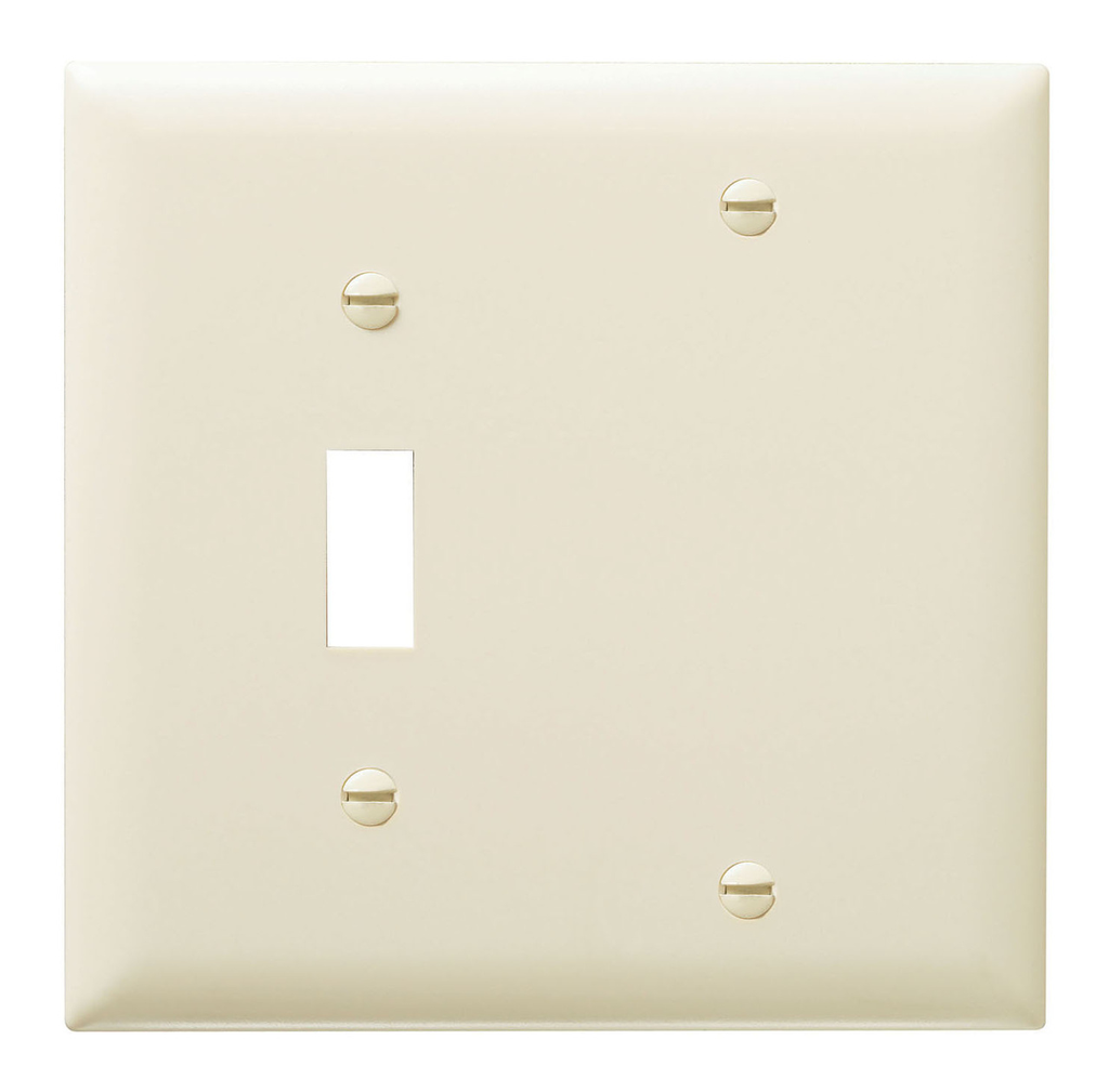 Legrand TP113LA Pass & Seymour TP Series Standard Combination Wall Plate 2 Gangs Light Almond