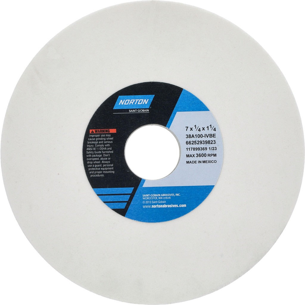 NORTON Norton 66252939823 Surface Grinding Wheel 100 Grit 7 in
