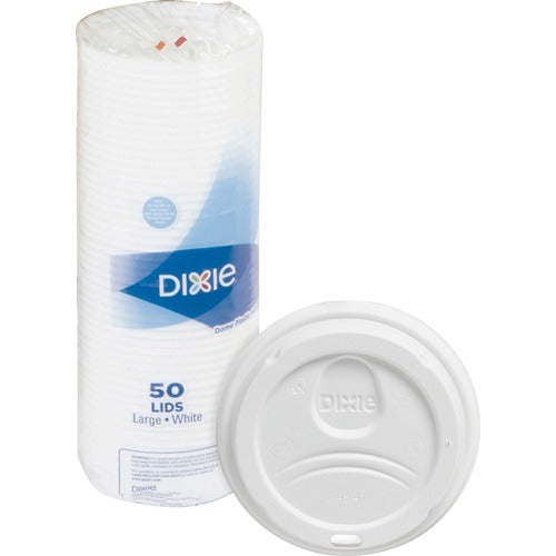 DIXIE Dixie Foods DXE9542500DX Clear Plastic Dome Lids 50 Pack