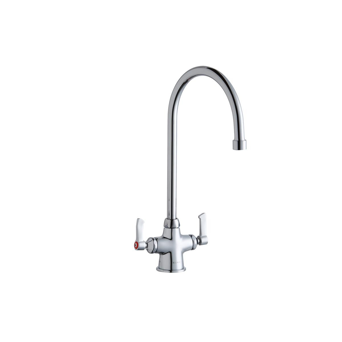BSC PREFERRED Bsc Preferred LK500GN08L2 Single-hole Gooseneck Deck Faucet