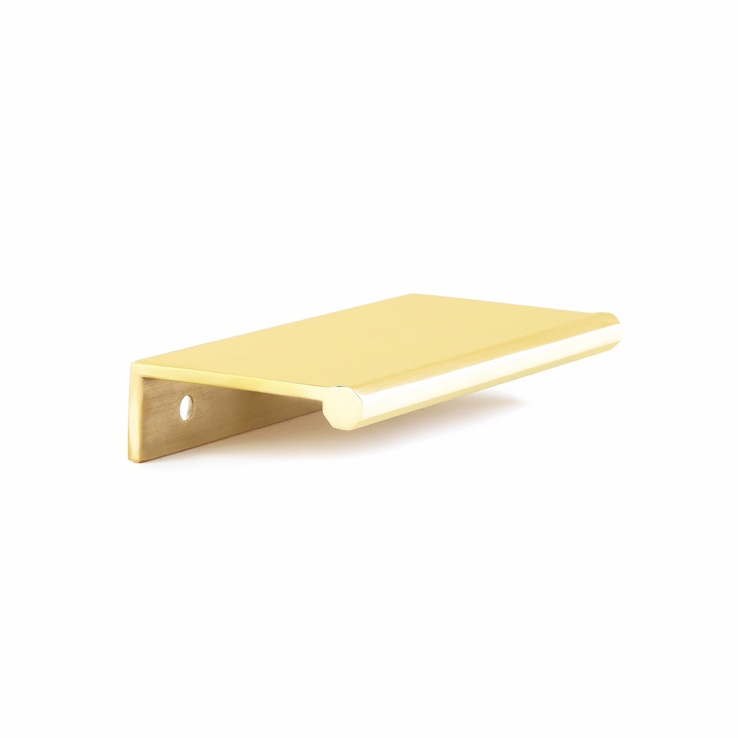 SCHAUB Schaub 10020-UNBR Baker Edge Pull Unlacquered Brass