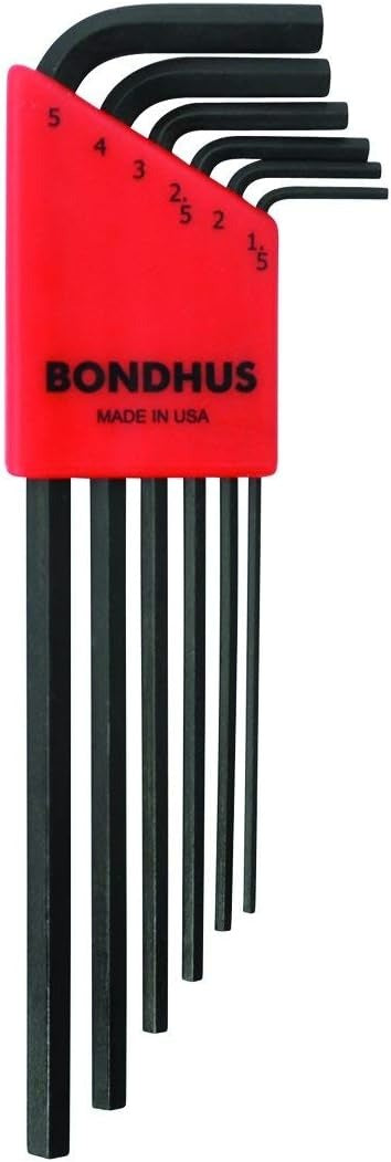 BONDHUS Bondhus 12146 6-piece hex L-wrench set 1.5-5 mm long