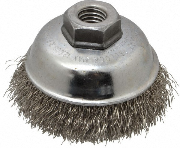 WEILER Weiler 93650 Stainless Steel Crimped Cup Brush 3.5 in