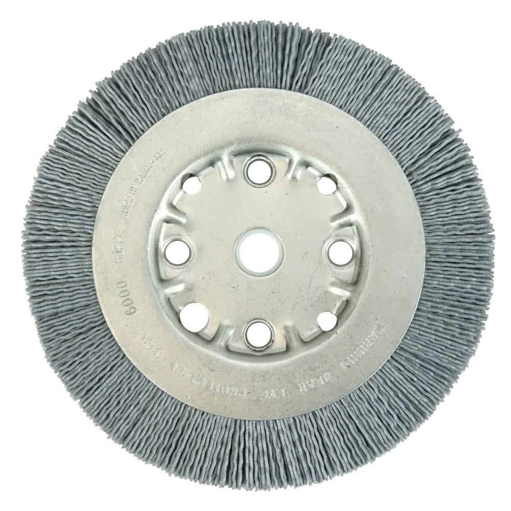 WEILER Weiler 31121 Wheel Brush 6 in Nylon 320 Grit Silicon Carbide