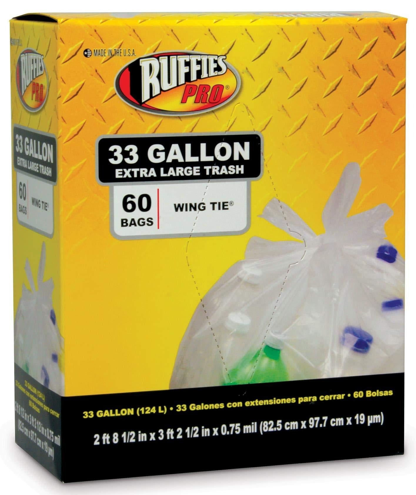 BERRY GLOBAL Berry Global 1124909 60 Ct 33 Gal Recyc Bag (Boxed 60)