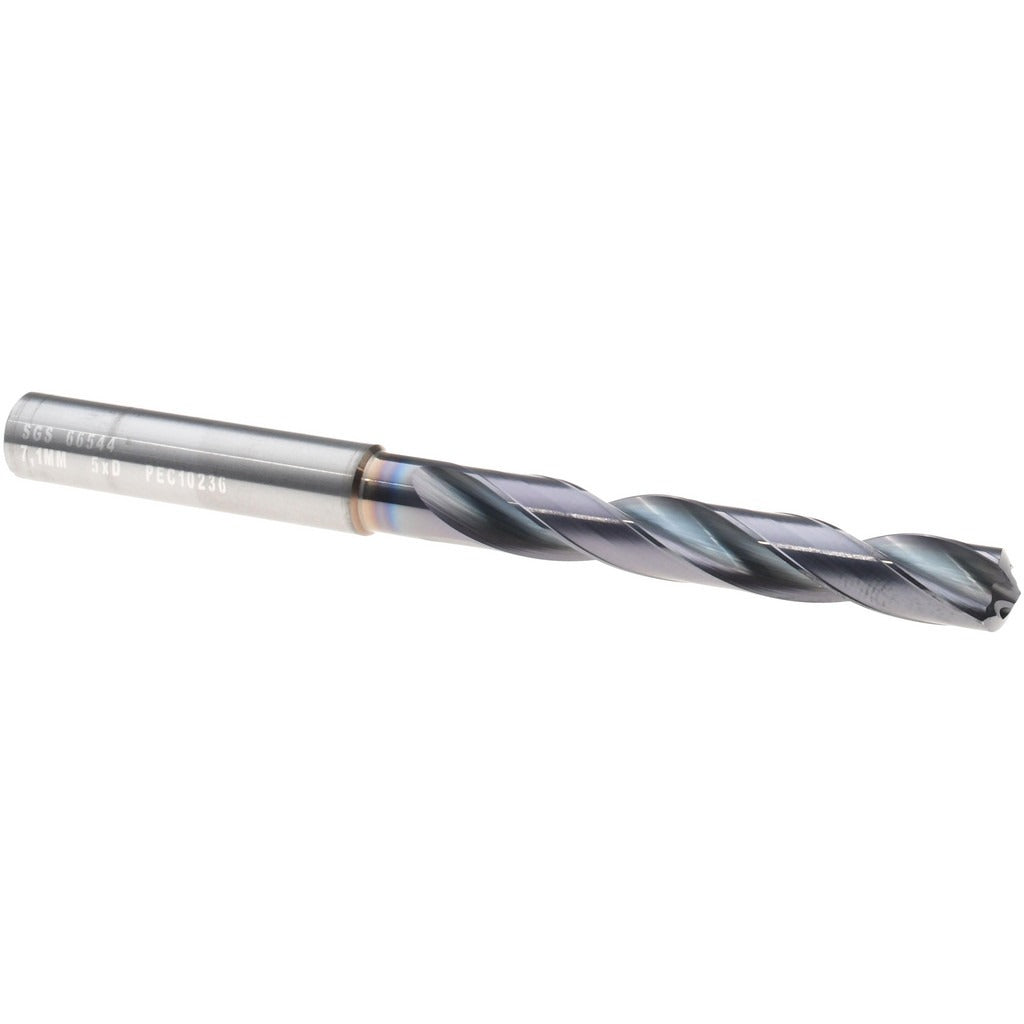 KYOCERA SGS PRECISION TOOLS Sgs 66544 Solid Carbide Jobber Drill Bit 7.10 Mm