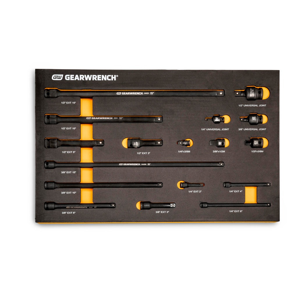 GEARWRENCH Gearwrench 86524 17 Pc Impact Extension Bar Set