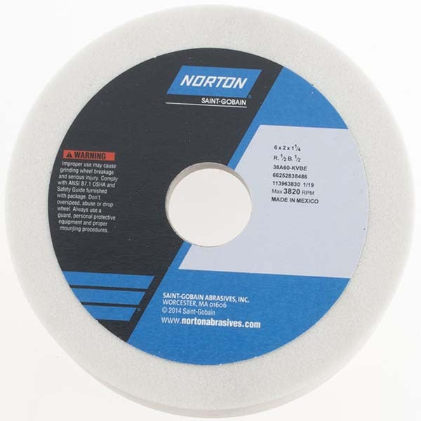NORTON Norton 66252838486 Type 6 Grinding Wheel 6 in 60 Grit