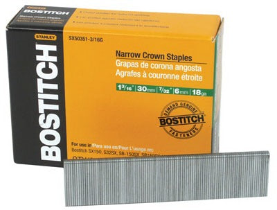 BOSTITCH Stanley Bostitch SX50351-1/4G 18 Gauge Staples 1-1/4 in 3000ct