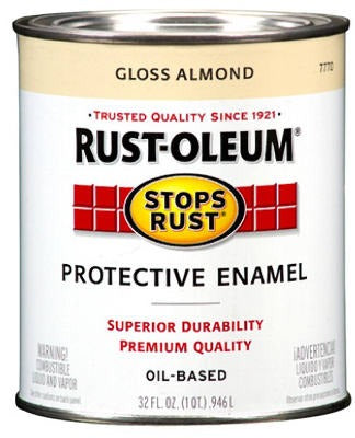 RUST-OLEUM Rust-oleum 7770-502 Gloss Almond Enamel Coating 1 Qt