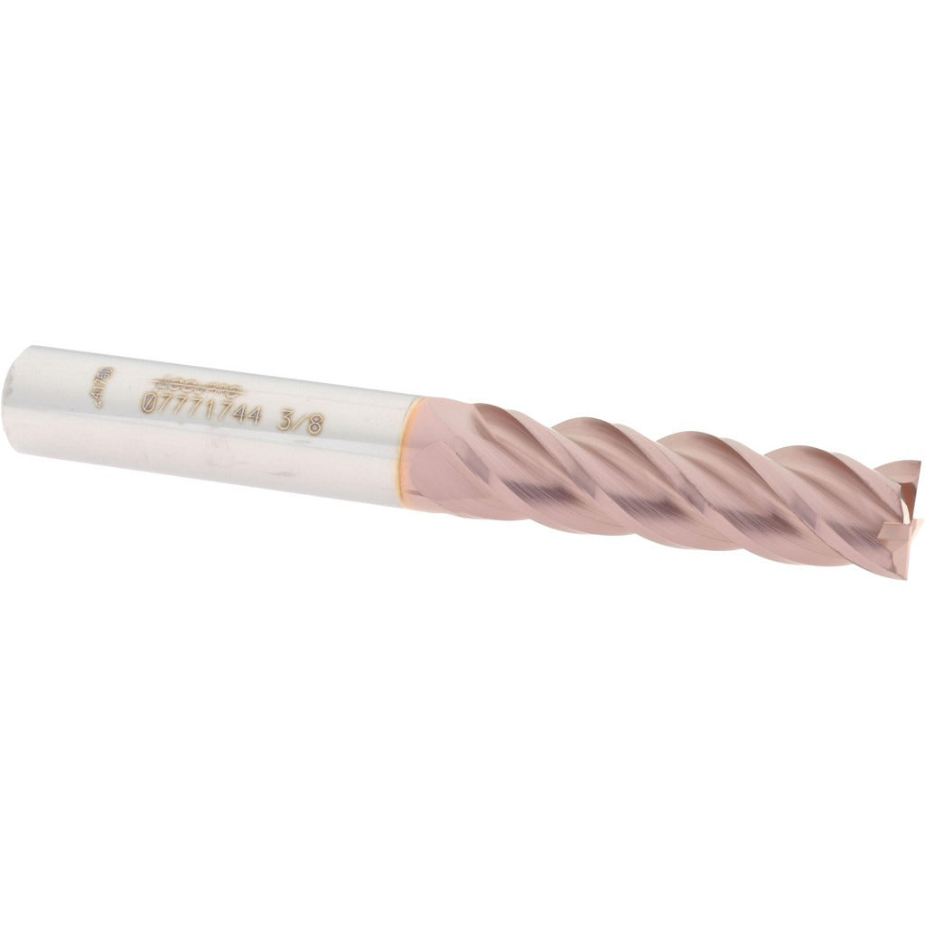 ACCUPRO Accupro 12183412 Square End Mill 3/8 in 4 Flutes Solid Carbide