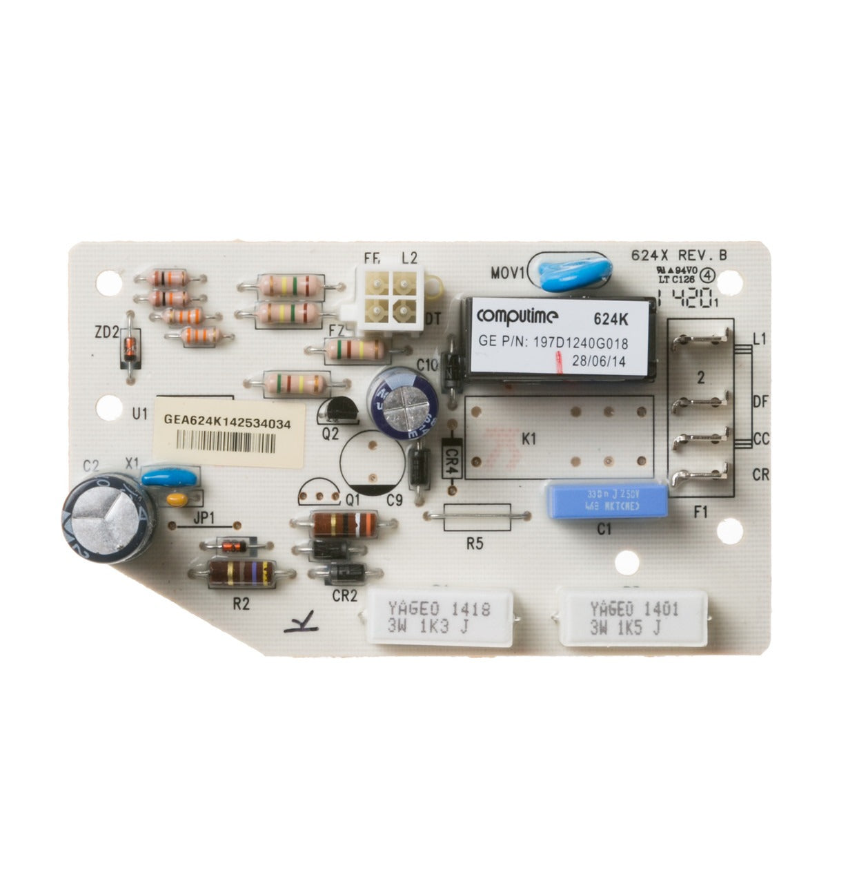 GE APPLIANCES Ge Appliances WR55X21623 Control Defrost Module Automatic (3/4 x 2 1/2 x 4 1/4 in) WR55X10744