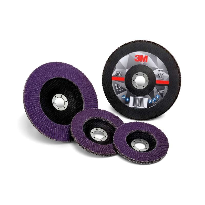 3M 3M 7100178016 769F Flap Disc 4-1/2 x 7/8 80+ Grit (10/Case)