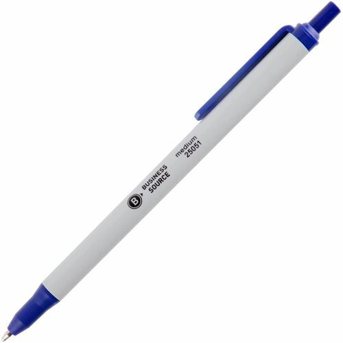 BUSINESS SOURCE Business Source BSN25051 Ballpoint Pen Blue Ink Dozen