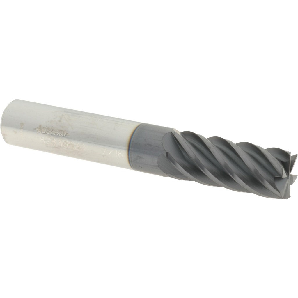 ACCUPRO Accupro 12183862 Square End Mill 7/16 in 6 Flute Carbide