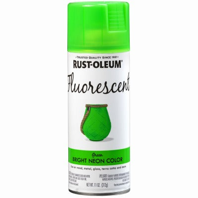 RUST-OLEUM Rust-oleum 1932830 Fluorescent Green Spray Paint 11 Oz