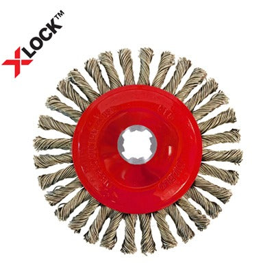 DIABLO Freud DWW400XSBS01F 4 in Ss X-lock Bead Twist Wire Wheel 3pk