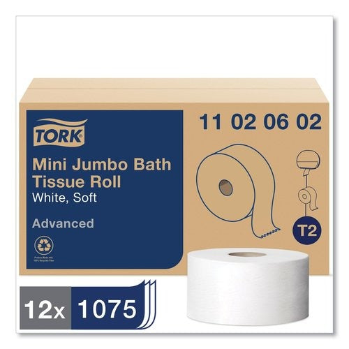 TORK Tork TRK11020602 Soft Mini Jumbo Toilet Paper Roll 12/Carton