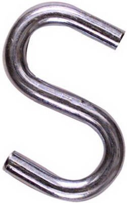 NATIONAL HARDWARE National Mfg N121-616 Open S Hook 1.5 in Zinc Steel 4 Pack