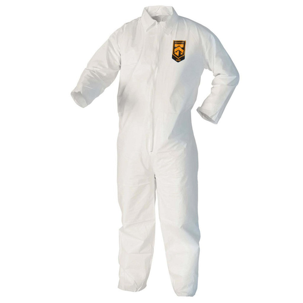 KLEENGUARD Kleenguard 44304 Coveralls Xl White Zipper Front 25-pack