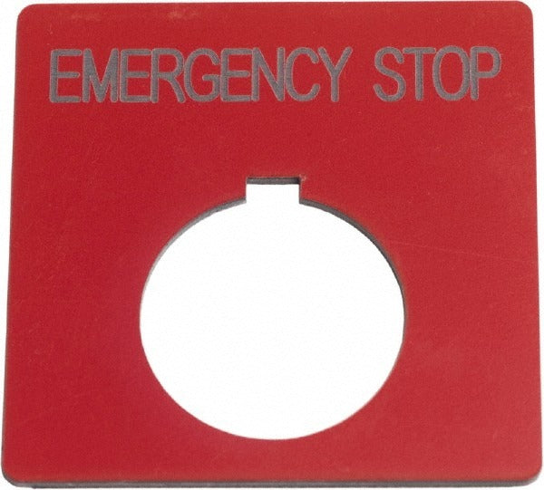 SCHNEIDER ELECTRIC Schneider Electric 9001KN705RP Emergency Stop Legend Plate