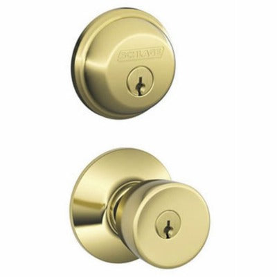 SCHLAGE Schlage Lock Co FB50NVBEL505 Deadbolt Bright Brass