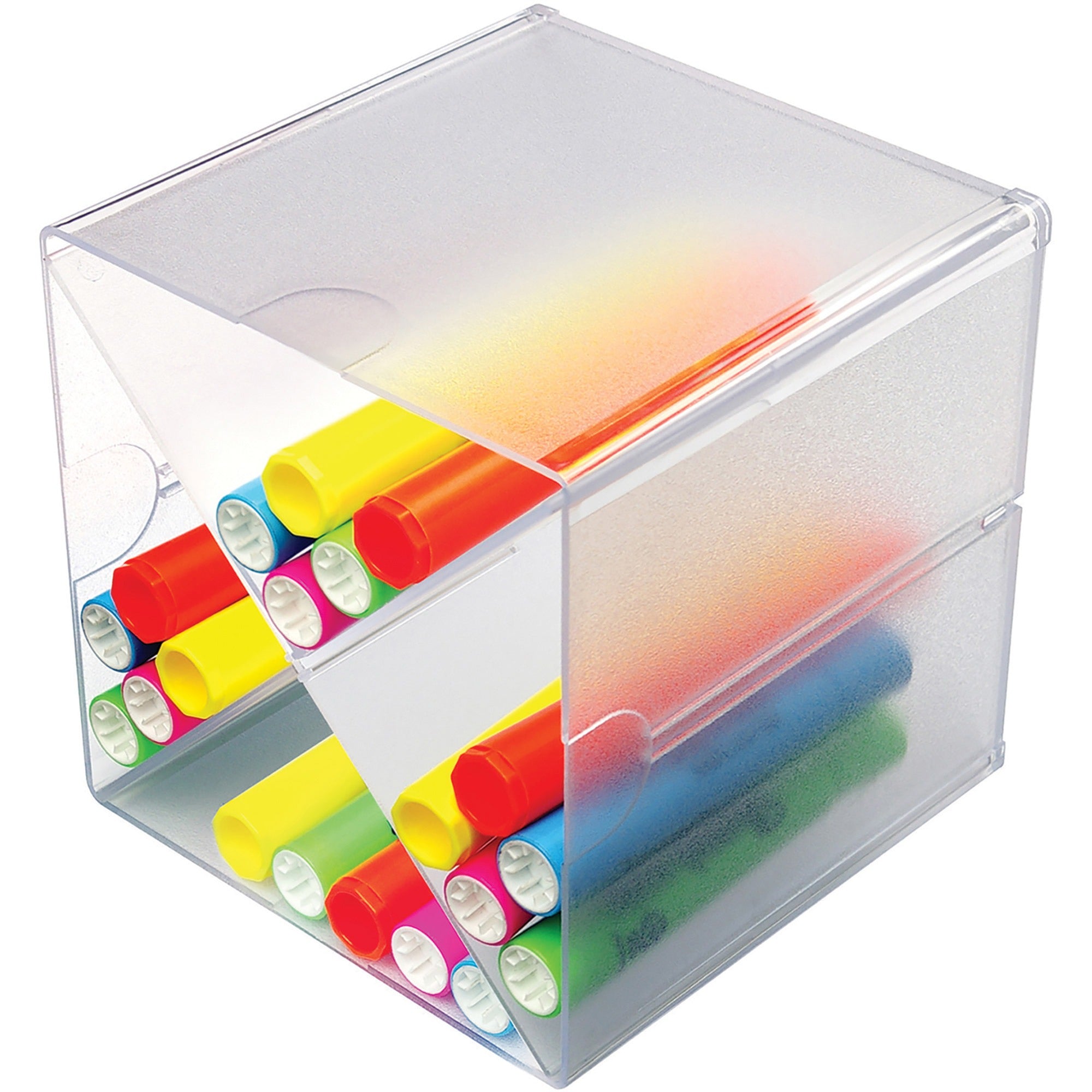 DEFLECTO Deflecto DEF350201 Stackable Cube Organizer 6 x 6 x 7.25 in 1 Each 81154494SEMQ3