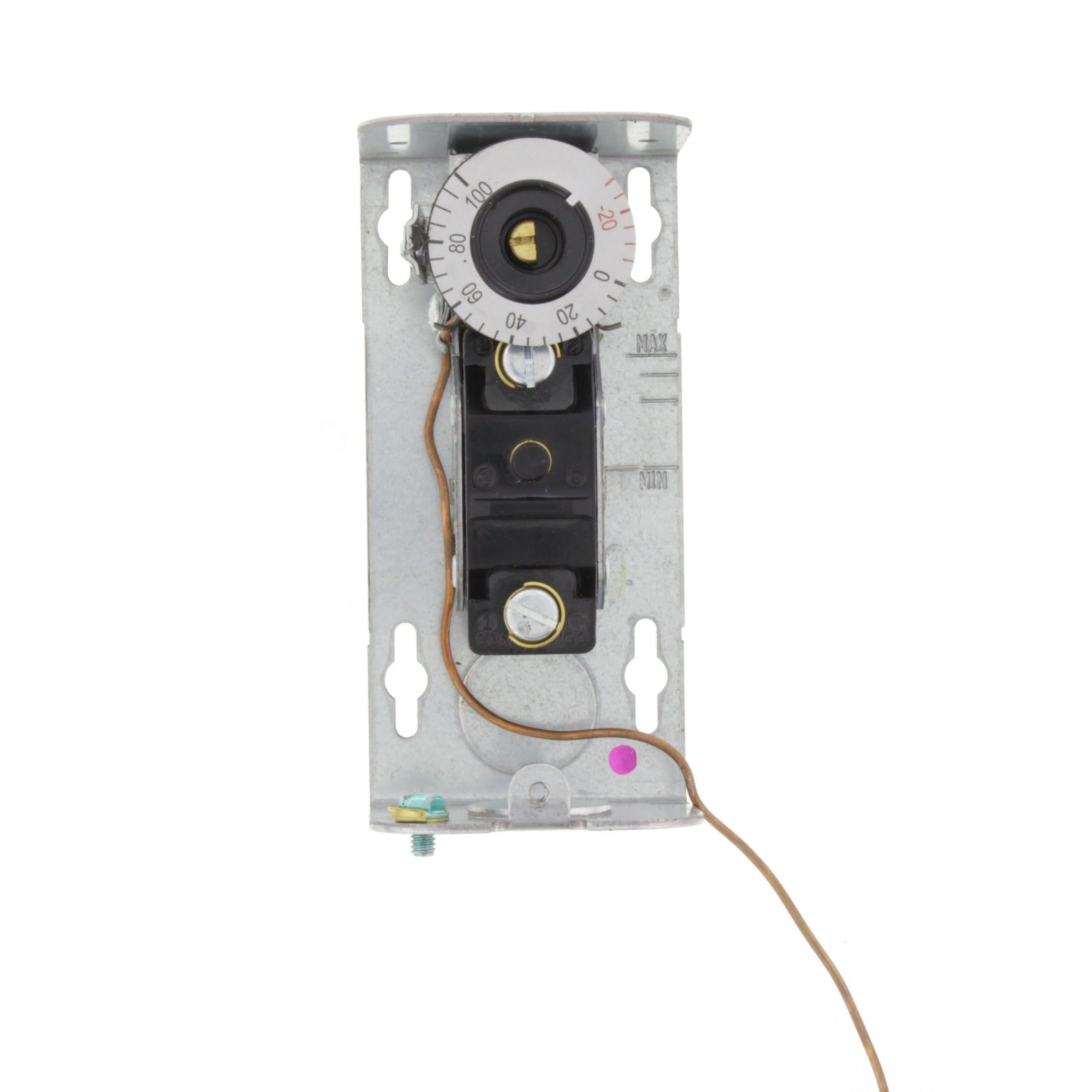 JOHNSON CONTROLS Johnson Controls A19ABA-45C Remote Bulb Temperature Control 120/277 VAC (6 ft Capillary) CVR28A-618R