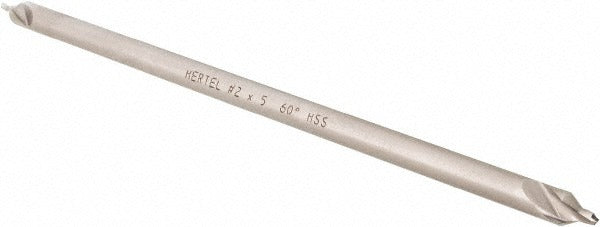 HERTEL Hertel H-81185020500 Combo Drill Countersink Size 2 Hss
