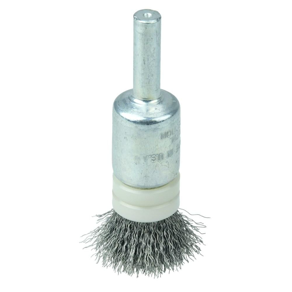 WEILER Weiler 11101 End Brush Steel Crimped Wire 25000 Rpm