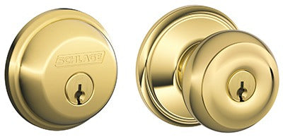 SCHLAGE Schlage Lock Co FB50NVGEO505 Georgian Entry Deadbolt