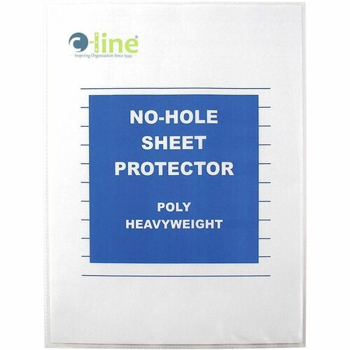 C-LINE C-line CLI62907 No-hole Sheet Protector Letter 25-pack
