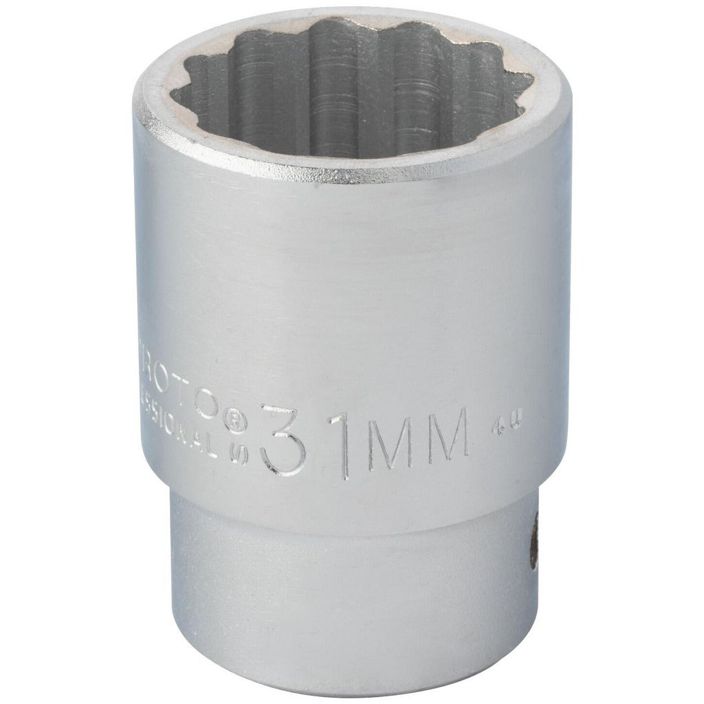 PROTO Proto J5531M 31mm 12-point 3/4 Drive Hand Socket