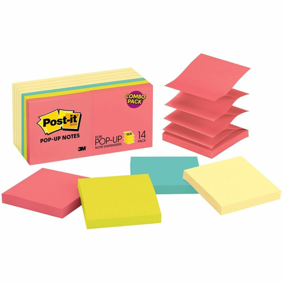 3M 3M MMMR33014YWM Dispenser Notes Poptimistic Collection (3 x 3 / 14 Pack) R33014YWM