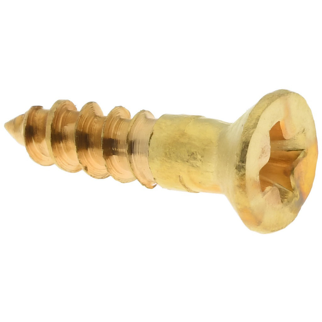 VALUE COLLECTION Value Collection R63264264 Flat Head Wood Screw Brass