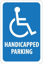 ACCUFORMNMC Accuformnmc TM146J Handicapped Parking Sign Post Mount
