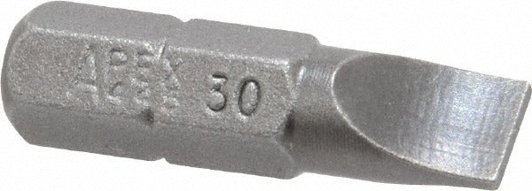 APEX Apex 445-30X Slotted Screwdriver Bit 1/4 Inch Drive